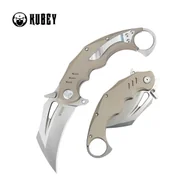 Noże - Nóż składany Kubey Wrath Tan G10, Beadblasted 14C26N by MUZI Design (KU261C) - miniaturka - grafika 1