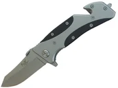 Noże - Nóż Składany Ratowniczy Srebrny - miniaturka - grafika 1