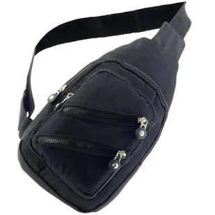 MĘSKA SASZETKA NA RAMIĘ UNIISEKS GRAFITOWA BAG REGULOWANY PASEK CROSSBODY - Nerki - miniaturka - grafika 1