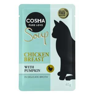 Cosma Megapakiet Soup 24 x 40 g Pierś z kurczaka z dynią - Mokra karma dla kotów - miniaturka - grafika 4