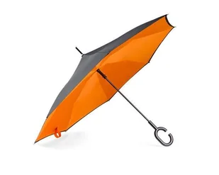 Parasol KEMER REVERS Czarno Pomarańczowy - Parasole - miniaturka - grafika 1