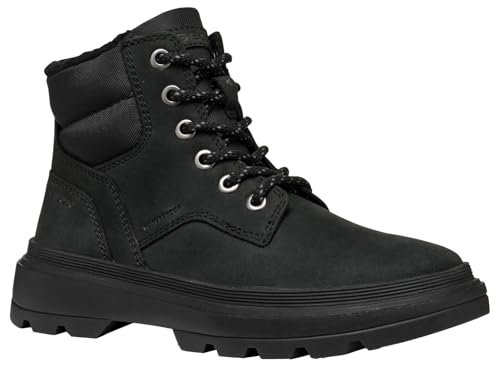 Geox J KIDDARTAH BOY WPF Botki, czarne, 0 UK, Czarny, 0 UK