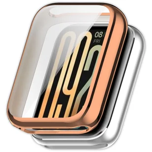 Pełne etui 2w1 ochronne 360° Vanfone do Xiaomi Mi Smart Band 9 Pro, różowe złoto - Akcesoria do smartwatchy - miniaturka - grafika 1