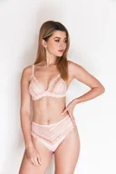 Biustonosze - Biustonosz damski koronkowy na cienkich ramiączkach Hariet Eldar brzoskwiniowy  75B - miniaturka - grafika 1