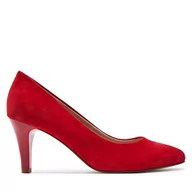 Półbuty damskie - Szpilki Caprice 9-22405-42 Red Suede 524 - miniaturka - grafika 1