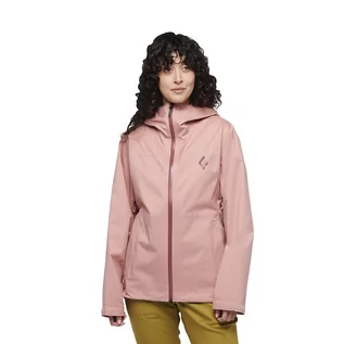 Kurtki damskie - Damska kurtka przeciwdeszczowa Black Diamond Stormline Stretch Rain Shell chalk pink - XS - grafika 1