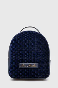 Love Moschino plecak damski kolor granatowy mały gładki JC4133PP1LLK100A - Plecaki - miniaturka - grafika 1