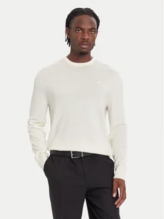 Calvin Klein Sweter LV04LB305G Écru Regular Fit - Swetry męskie - miniaturka - grafika 1