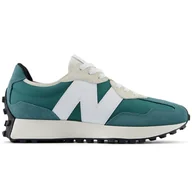 Sneakersy damskie - New Balance Buty Sneakersy Zielone 327 U327SBA - miniaturka - grafika 1