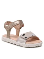 Buty dla dziewczynek - Geox Sandały J S.Haiti G.A J028ZA 007NF C0262 M Złoty - miniaturka - grafika 1