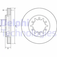 Tarcze hamulcowe - Delphi Tarcza hamulcowa BG4795C - miniaturka - grafika 1