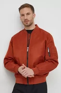 Kurtki męskie - Calvin Klein kurtka bomber męski kolor brązowy przejściowa - miniaturka - grafika 1