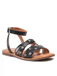 Pepe Jeans Sandały Irma Studs PGS90176 Czarny - Buty dla dziewczynek - miniaturka - grafika 1