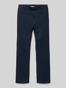 Legginsy o rozkloszowanym kroju z zaznaczonymi, lamowanymi kieszeniami - Spodnie i spodenki dla chłopców - miniaturka - grafika 1