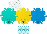 Zabawki interaktywne dla dzieci - FluentPet - Connect Get Started Expansion Kit - zestaw 6 przycisków z piankowymi matami oraz naklejkami do komunikacji z psem / kotem do systemu Connect - miniaturka - grafika 1