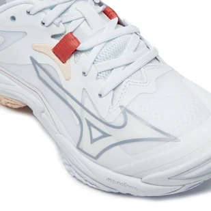 Buty halowe Mizuno Wave Lightining Z8 V1GC2400 Biały - Buty sportowe damskie - miniaturka - grafika 1