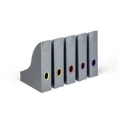 Podkładki na biurko - Durable 770657 VARICOLOR MAGAZINE RACK antracytowy zestaw 770657 - miniaturka - grafika 1
