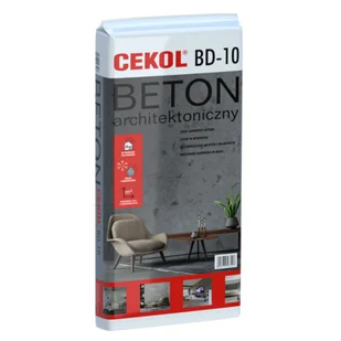 Beton architektoniczny BD-10 20 kg szary beton CEKOL - Zaprawy budowlane - miniaturka - grafika 1