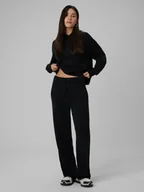 Spodnie sportowe damskie - 4F Spodnie dresowe z modalem damskie - czarne XXL - miniaturka - grafika 1