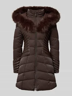 Płaszcz pikowany o kroju regular fit z zamkiem błyskawicznym dwustronnym model ‘Oxana’ - Płaszcze damskie - miniaturka - grafika 1