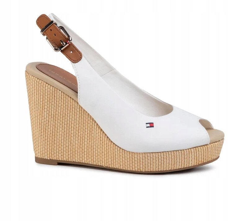 TOMMY HILFIGER ICONIC ESPADRYLE ZE SKÓRĄ 39 ŻNJ