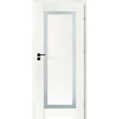 Drzwi wewnętrzne - Drzwi wewnętrzne łazienkowe Esento białe 80 prawe z podcięciem wentylacyjnym - miniaturka - grafika 1