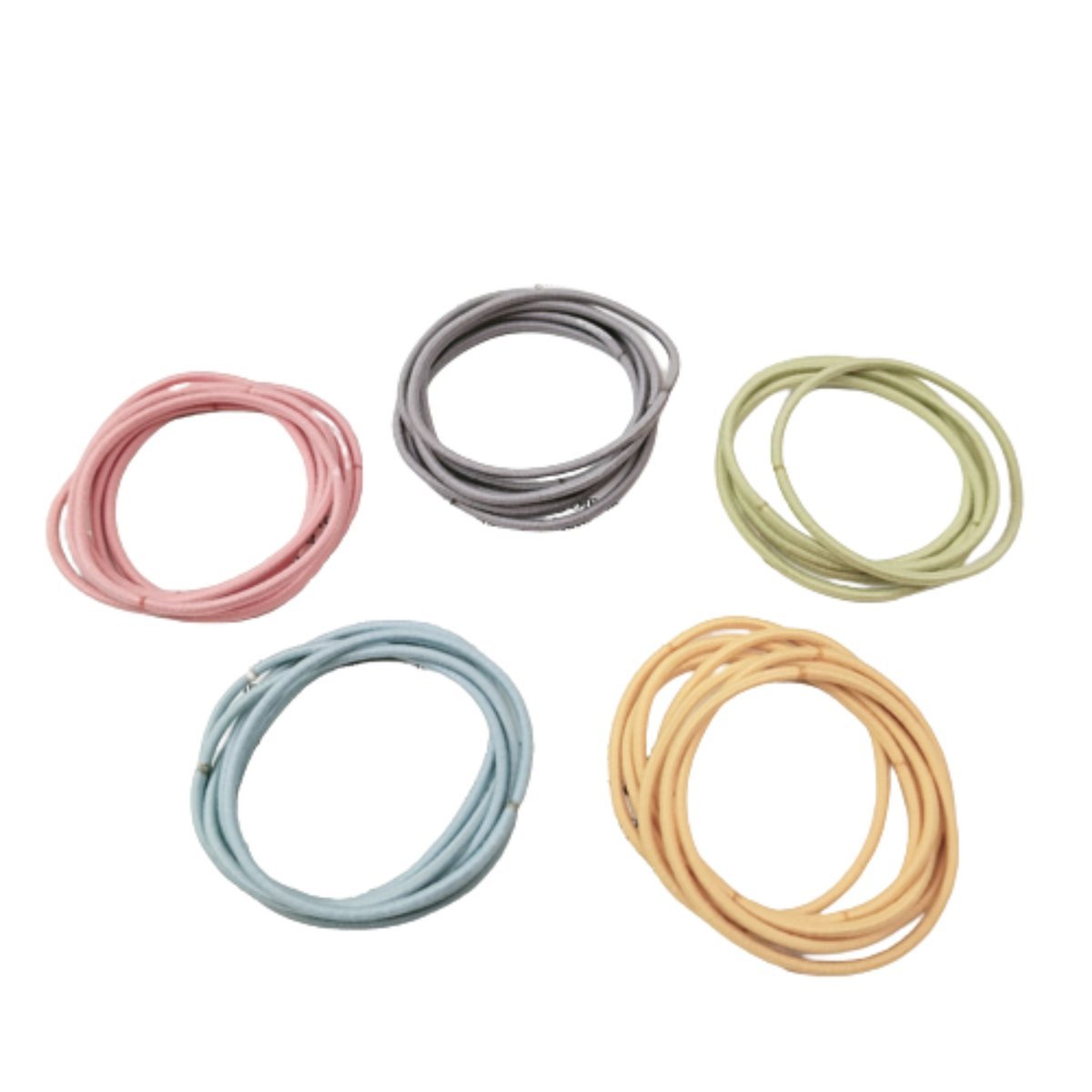 Gumki do Włosów Kolorowe Zestaw 100 Sztuk Cienkie Bezpieczne i Wytrzymałe