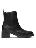 Botki damskie - Timberland Skórzane botki "Dalston Vibe" w kolorze czarnym - miniaturka - grafika 1