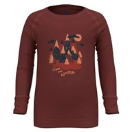 Odzież sportowa dziecięca - Odlo Active Warm Eco Base Layer dla dzieci z grafiką "Save Our Winter!" 80 - miniaturka - grafika 1