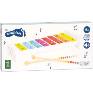 Small Foot Kolorowe Cymbałki Edukacyjne Drewniane 8 Tonów dla Dzieci - Instrumenty muzyczne dla dzieci - miniaturka - grafika 1