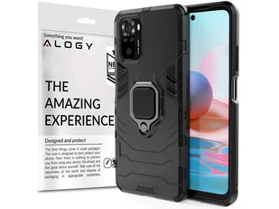 Alogy Etui Stand Ring Armor do Xiaomi Redmi Note 10/10s czarne 9542X1 - Etui i futerały do telefonów - miniaturka - grafika 9