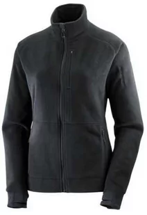 Bluza Salomon Essential Micro Fleece W Deep Black - Bluzy sportowe męskie - miniaturka - grafika 1