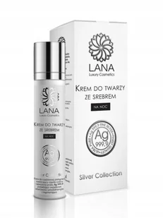 Lana Luxury Cosmetics, Krem Do Twarzy Na Noc Ze Srebrem Natura Medica, 50ml - Kremy do twarzy - miniaturka - grafika 1