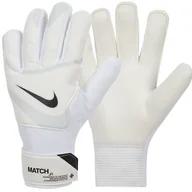 Piłka nożna - Rękawice Nike GK Match Jr FJ4864-100 biały 6 - miniaturka - grafika 1