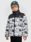 Kurtki i płaszcze dla chłopców - 4F Kurtka puchowa z wypełnieniem syntetycznym chłopięca - biała 122 (6-7 lat) - miniaturka - grafika 1