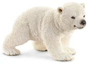 Figurki dla dzieci - SCHLEICH MŁODY MIŚ POLARNY FIGURKA KOLEKCJONERSKA RĘCZNIE MALOWANA - miniaturka - grafika 1
