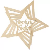 Zabawki kreatywne - Drewniany łapacz snów 35cm - Zestaw obręczy Wesołych Świąt - miniaturka - grafika 1