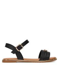 Tommy Hilfiger Sandały T3A2-33778-0326 S Czarny - Buty dla dziewczynek - miniaturka - grafika 1