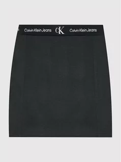 Sukienki i spódniczki dla dziewczynek - Calvin Klein Jeans Spódnica Punto IG0IG01429 Czarny Regular Fit - grafika 1