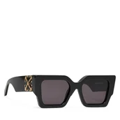 Okulary przeciwsłoneczne - Okulary przeciwsłoneczne Off-White OERI128 Czarny - miniaturka - grafika 1