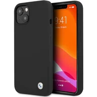 Etui i futerały do telefonów - BMW Etui BMHCP13SSILBK iPhone 13 mini 5,4" czarny/black hardcase Silicone Signature BMW000417-0 - miniaturka - grafika 1
