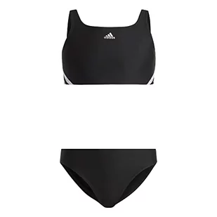 adidas Dziewczęce bikini z 3 paskami - Stroje kąpielowe dla dziewczynek - miniaturka - grafika 1