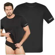Koszulki męskie - KAPPA koszulka męska krótki rękaw 100% bawełna na lato SPORT SIŁOWNIA XL - miniaturka - grafika 1