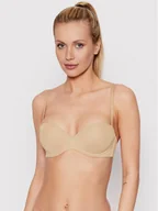 Biustonosze - Calvin Klein Underwear Biustonosz push-up 0000F2660E Beżowy - miniaturka - grafika 1
