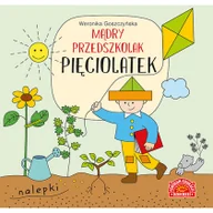 Powieści i opowiadania - Mądry przedszkolak Pięciolatek Książeczka z nalepkami Weronika Goszczyńska - miniaturka - grafika 1