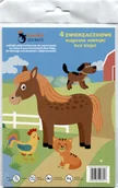 Kolorowanki, wyklejanki - Panta Plast Naklejki zwierzaki elektrostatyczne - miniaturka - grafika 1