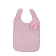Śliniaki i fartuszki - B-Śliniaczek Eco organic Flower pink - miniaturka - grafika 1