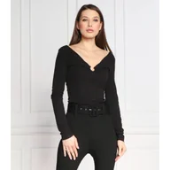 Bluzki damskie - GUESS Bluzka LARA | Slim Fit - miniaturka - grafika 1