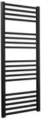 Grzejniki łazienkowe - LUXRAD Grzejnik łazienkowy LUX 120x50 cm 538W czarny mat - miniaturka - grafika 1