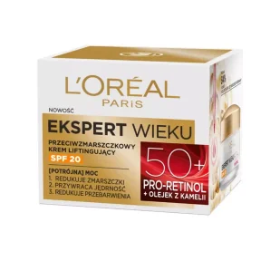 Loreal LOréal Krem Liftingujący Przeciwzmarszczkowy Pro Retinol 50+ - Kremy do twarzy - miniaturka - grafika 1